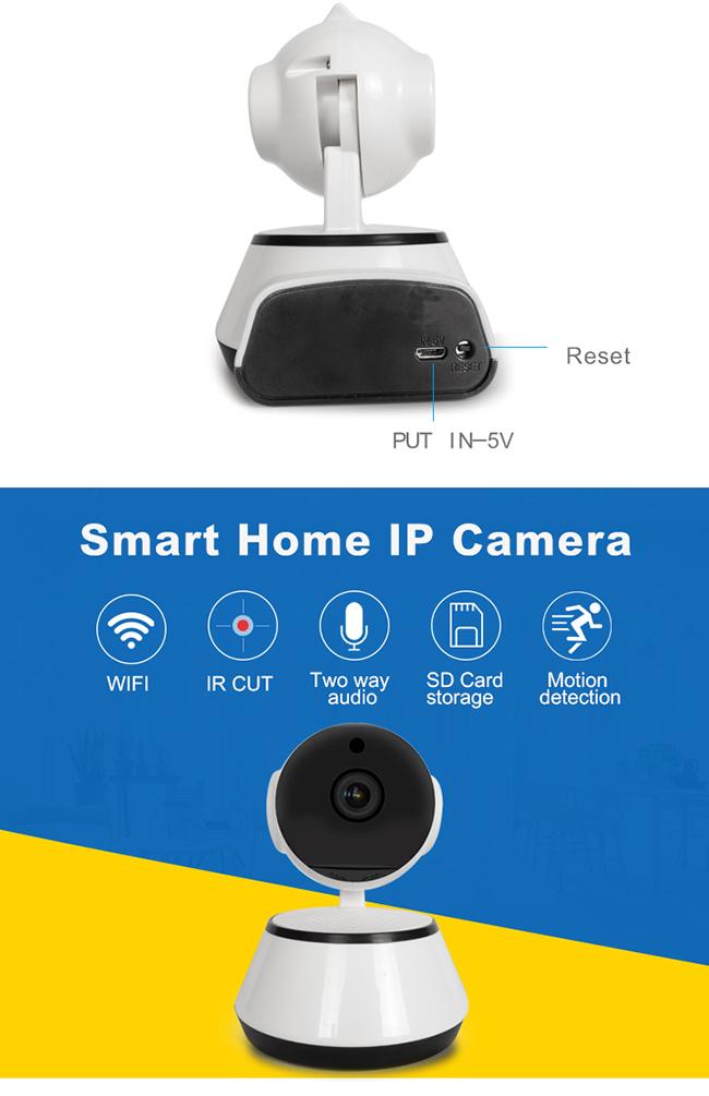 Smart Home-drahtlose Sicherheits-IP-Kamera mit Pan-Neigung und -Nachtsicht