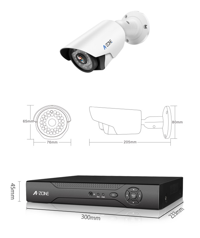 Imprägniern Sie 2 Kanal Poe-Überwachungskamera-Ausrüstung IP66, Überwachungssystem Poe Nvr