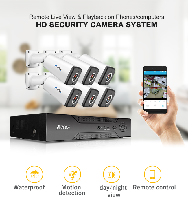 Kamera Cctv-System 3 CMOS-Sensor-6 Megapixel-Überwachung nvr Ausrüstungen für Geschäft