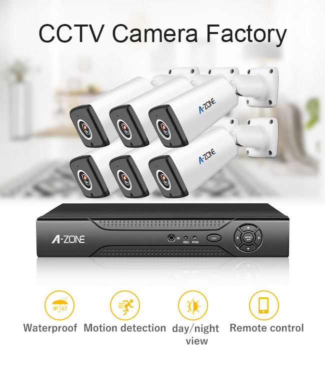 Digital-Infrarot AHD CCTV-Ausrüstung, Kanal 1.3MP 6 Nvr-Kamera-System-inländisches Wertpapier