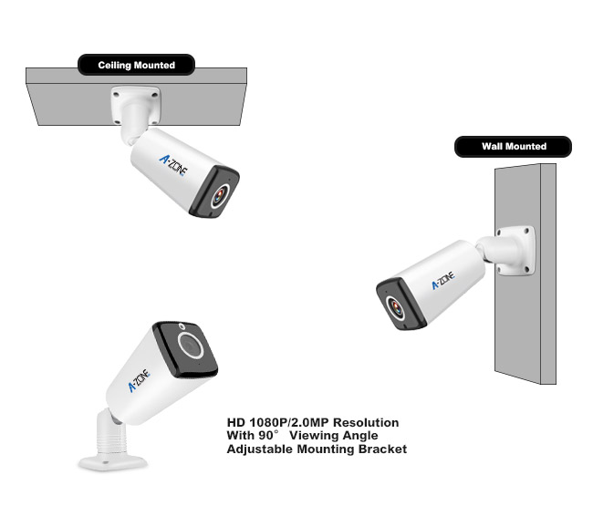 Asphaltieren Sie Kugel-drahtlose Überwachungskamera-Ausrüstung, drahtlose Ausrüstung der Überwachungs-4ch mit nvr